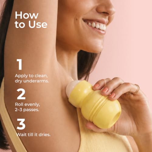 Image of Hula Hoop Underarm Roll On | Smoothens & Brightens Underarms | Niacinamide & Salicylic Acid | 48 Hr Odour Control | 0% Alcohol & Aluminium Free, Floral Fragrance | 40ml