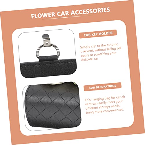 Vaguelly 3 Pecas Caixa De Armazenamento De Carro Bolso Do Suporte De Ventilação Do Carro Decoração D