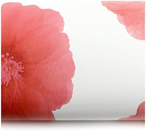 ROSEROSA Peel and Stick PVC Floral Instant Self-Adhesive Covering Countertop Backsplash Romance Pink (GM9144-3 : 1.96 Feet X 8.20 Feet)