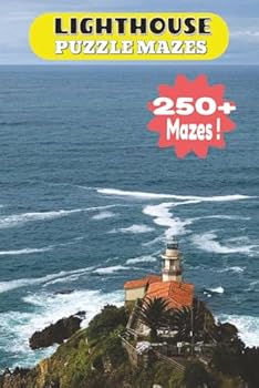 Paperback Lighthouse Puzzle Mazes: The Seacoast Edition 174 Pages Book