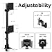 Dual Monitor-Arm Ultrawide Heavy Duty - 24-57 inch Vertical Dual Monitor Mount, Adjustable Stacked Double Monitor Desk Mount Stand, Max Load 59.4 lbs (per Screen), VESA 75 100 mm, Black