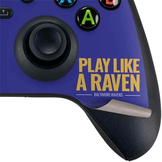 Skinit Decal Gaming Skin Compatible with Xbox Series X Bundle - Officially Licensed NFL Baltimore Ravens Team Motto Design