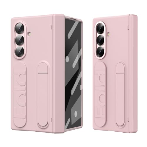 Coque Samsung Galaxy Z Fold 7 avec Béquille Support et Film Écran Rose