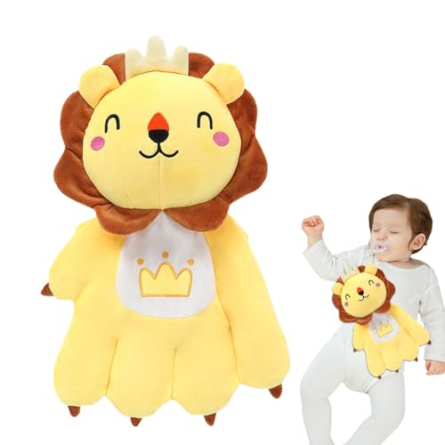 Homkilkn キッドパッティングおもちゃ、キッドスリーピングパーム | パームをなだめるかわいい動物の睡眠パーム赤ちゃんの睡眠補助,赤ちゃんの驚愕防止枕、赤ちゃんを落ち着かせるための驚愕防止睡眠コンパニオンおもちゃ