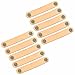 FBSHOP(TM) 11 szt. khaki skórzane uchwyty do szafki, uchwyty do szafek kuchennych uchwyty szuflad uchwyty uchwyty do drzwi, idealne do szafki, szafki kuchennej i łazienkowej, żaluzji