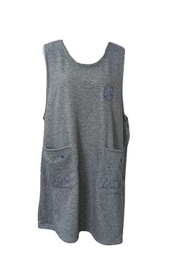 MEILY 暖かいエプロン 裏シャギーニット ハリネズミ 軽くて伸びる生地 お尻が隠れるエプロン 柔らかニット 保育士さん 幼稚園 軽くて疲れないエプロン