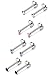 Besteel 16G/18G Labret Monroe Lip Rings Stainless Steel Tragus Rook Forward Helix Earring Stud Piercing Hypoallergenic Mix Color CZ Medusa Piercing Jewelry