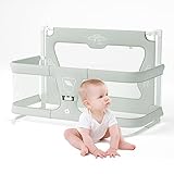【Sécurité sans faille】En tant que nouvelle mère, assurer la sécurité et le confort de votre bébé est de la plus haute importance. Compatible avec plus de 95 % des styles de lit, ce lit de chevet présente une conception sans couture qui s'adapte parfaitement à la surface du lit. Grâce à la sécurité supplémentaire fournie par les ceintures de sécurité et les vis, le risque de coincement et d'étouffement est considérablement réduit. Vous pouvez faire dormir votre bébé en toute confiance dans le