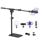 InnoGear Overhead Phone Mount, Cell Phone Holder Webcam Mounts for Desk Camera Stand for Logitech Webcam C922 C930e C920S C920 C615 C960 C920x BRIO 4K NexiGo N60, Right Light, GoPro with 1/4' Thread