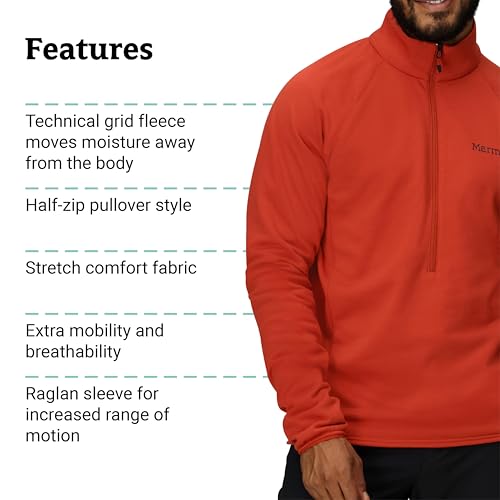 Image of MARMOT Men's Leconte Fleece 1 /2 Zip Pullover Jacket