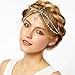 pureza Boho Crystal Bride Headdress - Fashionable Head Chain Jewelry for Weddings(Color1)