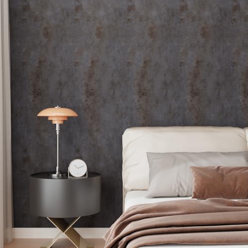 Papel tapiz de hormigón autoadhesivo lavable gris para pared interior 3