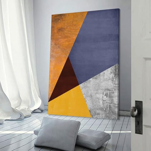 Décoration murale colorée en 2 formes POLIUAWS pour couloir et escalier grand format 50x75cm
