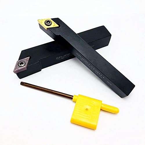 Juego de Porta Herramientas Torno SDJCR con 10 Inserciones DCMT miniatura 3
