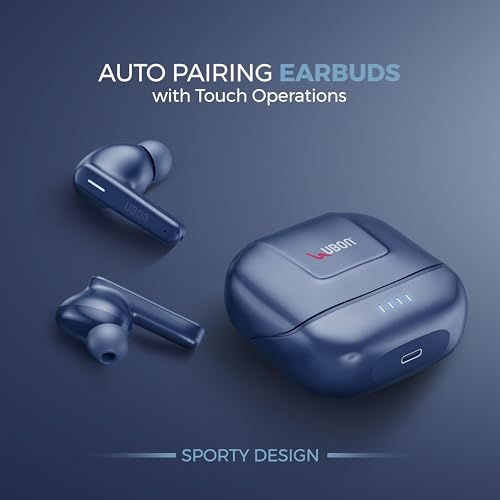 UBON Store UBON Topper J23 TWS Earbuds 40H Playtime Blue - Image 6