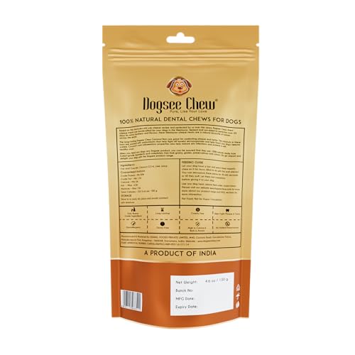Dogsee Vegetarische Kokosnuss Chew Bone - 130g (Large - 1 Kau), Himalayan Chews für Hunde, Rauch, getrocknet, natürliche Kaustöcke für Hunde, fettgetrennte echte Kokosnuss