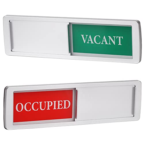 Vacant Occupied Sign,Privacy Sign for Home Office Hotles Hospital Conference Room,Slider Door sign (Tells Whether Room Vacant or Occupied)