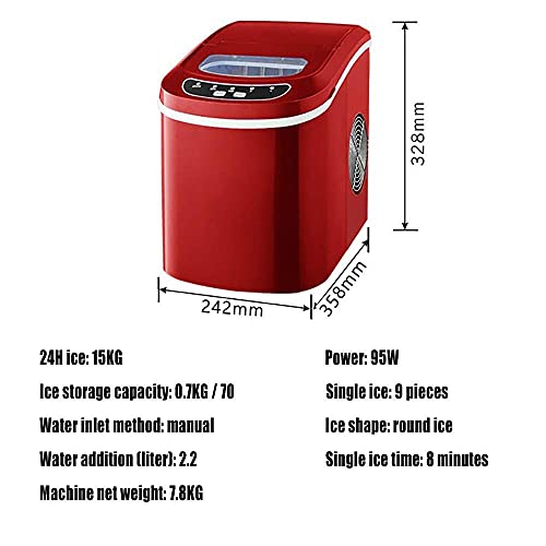 Máquina de Hielo Portátil Eléctrica 15Kg en 24h miniatura 2