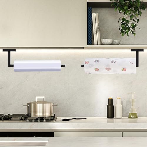 LANC Bathroom Hand Towel Holder Left Side Matte Black Hand Towel Bar 10 Inche Square Towel Ring for Kitchen Cabinet Toilet Door Wall Mount Stainless Steel Towel Racks Hanger,A8806MB-LF by LANC - Image 7