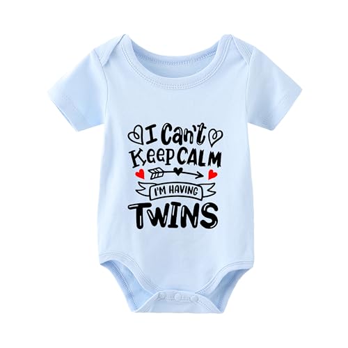 Image of AOUYOA Baby Twins Bodysuits I Can