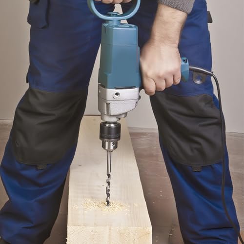 Foonary Holzbohrer Set Lang 300mm Balkenbohrer Schalungsbohrer Auger Drill Bits Lochsäge Holz Fasen Spiralform für Präzise Bohrungen für Metall Holzwork Plastik Alulegierung (4/5/6/7/8/10/12 mm)