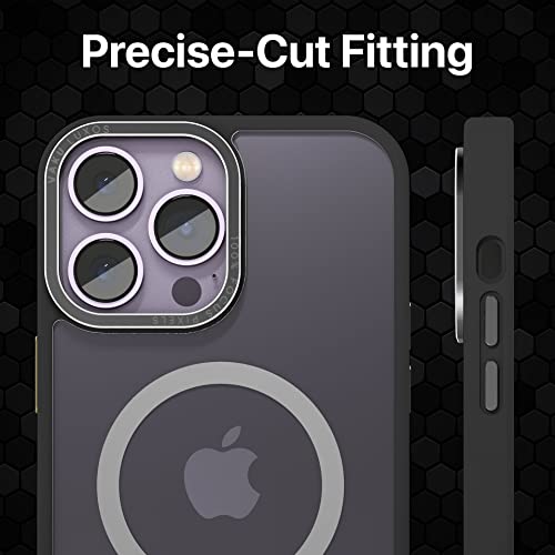 Image of eller sante Trans Armor MagPro for iPhone 14 Pro Case Cover, 6 Feet Drop, Metal Ring Camera Protection, Shockproof, Scratch Resistant, Slim, Compatible with MagSafe Back Cover - Black