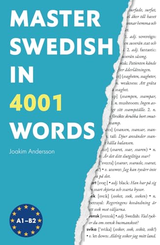 Compare Textbook Prices for Master Swedish in 4001 Words  ISBN 9789189788145 by Andersson, Joakim