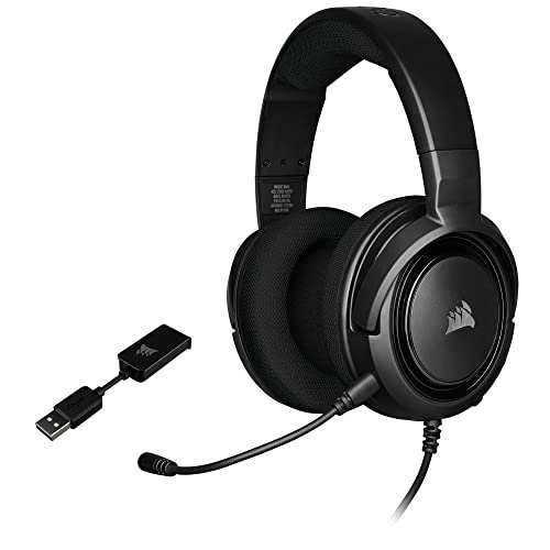 Headset Gamer Corsair HS45 7.1 Virtual Surround Com Adaptador USB - Preto CA-9011220-NA, 1,8m