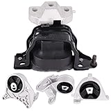 Engine Motor Mounts Set - Compatible with 2001-2007 Chrysler Town & Country 3.3L 3.8L, 2001-2003 Chrysler Voyager V6 3.3L, 2001-2007 Caravan & Grand Caravan V6 3.3L 3.8L A2925 A2926 A2928 A2927