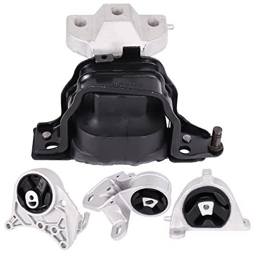 Engine Motor Mounts Set - Compatible with 2001-2007 Chrysler Town & Country 3.3L 3.8L, 2001-2003 Chrysler Voyager V6 3.3L, 2001-2007 Caravan & Grand Caravan V6 3.3L 3.8L A2925 A2926 A2928 A2927