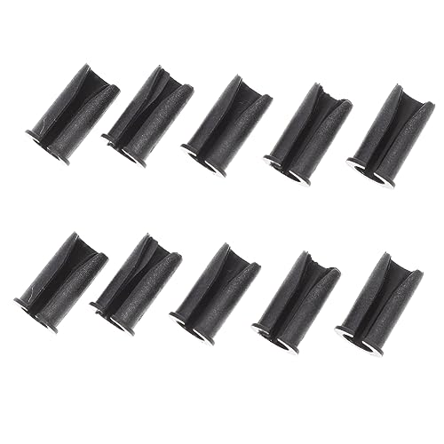 Yardwe 10 Piezas guía de tubo de bicicleta cable abrazadera de freno Calentador casquillo de conexión tamishome menaje manguera abrazadera guía de freno desviador u clip el plastico Black