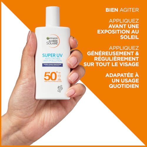 Ambre Solaire Super Uv Visage Garnier Fps 50+ Anti Taches Anti Pollution 40ml - vue 8