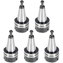 findmall 5Pcs ISO30 ER32-45L Chuck Tool Holder Balance Collet Chuck G2.5 30000RPM CNC Stainless Steel Tool Holder with Pull Stud Milling Lathe Fit for CNC Engraving Machine and Milling Lathe Tool