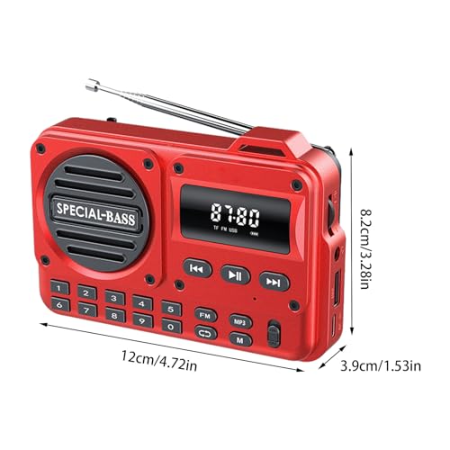 Radio AM/FM portable et légère au design rétro pour la maison