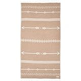 FESHKA Sand Free Turkish Beach Towel (37 x 67) Quick Dry Bath Towel, Oversized Beach Blanket, Lightw
