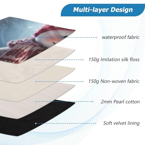 Funda para portátil 13-14 pulgadas impermeable con diseño de muñeco de nieve miniatura 4
