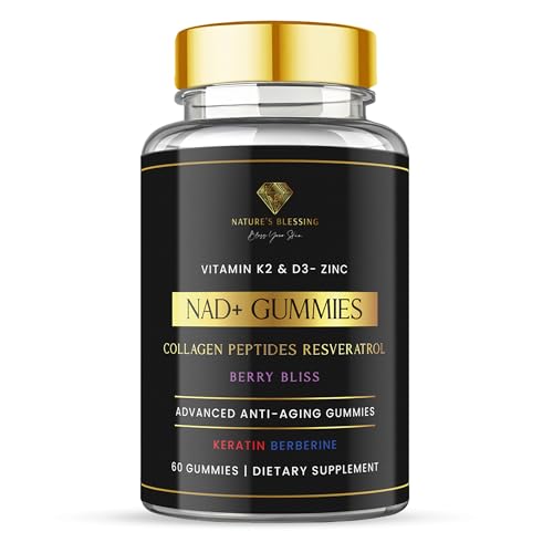 Nature's Blessing NAD+ Anti-Aging Gummies – Boost Cellular Repair, Brain
