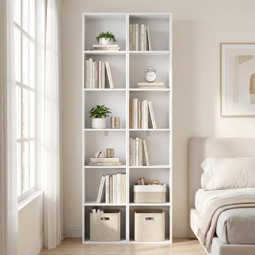6 Cube Storage Organizer Cube Bookshelf, Tall Cube Shelf Narrow bookshelf by VAFHYLLIS - Used condition - Image 4