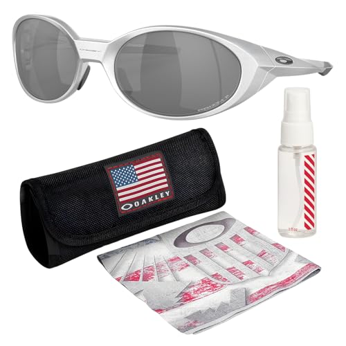Oakley OO9438 EYEJACKET REDUX – PRIZM Lens, Polarized Rectangle Sunglasses with Official Eyewear Kit Bundle