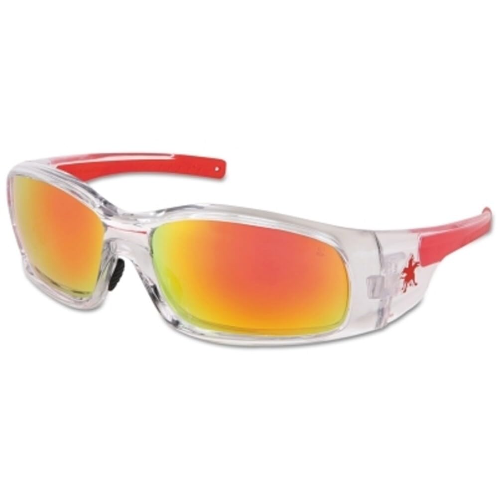 Crews SR14R Swagger Safety Glasses Clear Frame w/ Fire Mirror Lens (12 Pair) by Crews