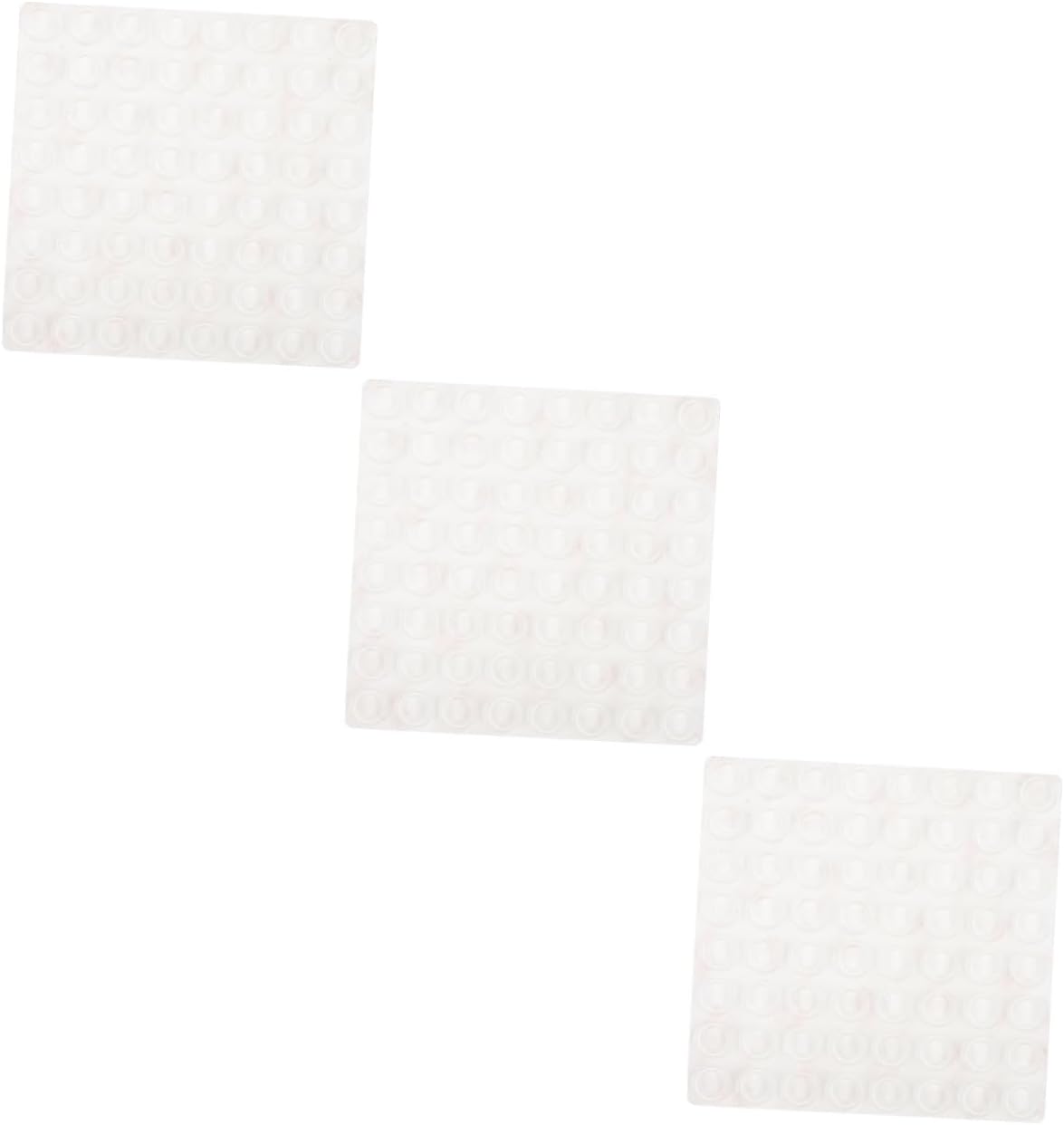 POPETPOP 3pcs Transparent Silicone Cabinet Door Bumpers Adhesive Pads for Furniture Sound Dampening Scratch Resistance for Kitchen Cabinets and More