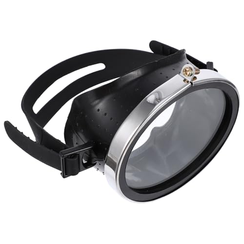 Alipis Gafas de Buceo Unisex de Vidrio Templado Antivaho Armazón de Acero Inoxidable y Silicona PVC, Visión Amplia para Natación, Snorkel y Buceo en Piscina y Mar