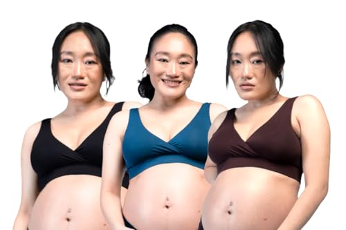 Image of &Circus Maternity Bra | Nursing Bra for Women | Pull Down Feeding Bra | Non Padded Bra for Women Slip On | Tencel Micromodal