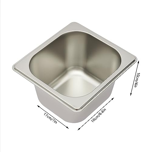 Countertop Ice Food Serving Display Container with Clear Roll Top Cover, Buffet Cold Serving Cooler Platter, Cooling Food Dishes Display Plate Case for Seafood Fruit Party Buffet Tray - Image 5