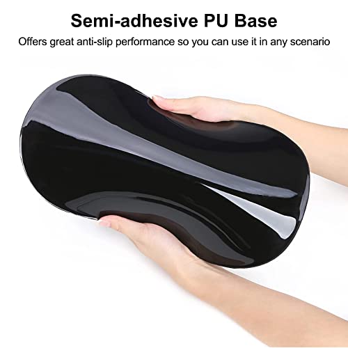 Icasso Ergonomic Mouse Pad Wrist Support, Wrist Rest, Comfortable Computer Gel Mouse Pad For Laptop, Memory Foam,Pain Relief Mousepad With Non-Slip Pu Base For Office Home (Purple Soft) #TOP5