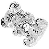 Brillance : conçu comme un adorable ours en verre, cet ours décoratif miroir est fait pour conserver son éclat disco, pour que votre ours disco à la maison ait toujours l'air neuf. ours mignon à poser sur un bureau ou à décorer avec un joli miroir