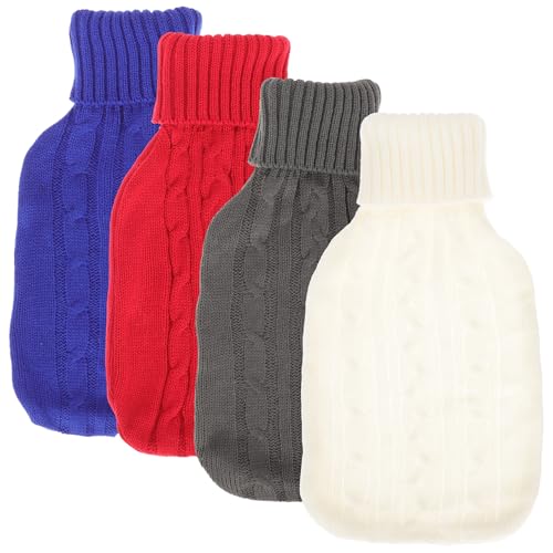 Housses tricotées pour bouillotte et manchon chauffant pour vos soirées d'hiver