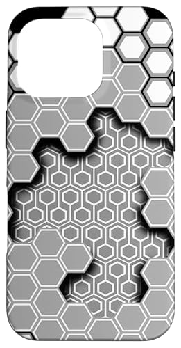 六角形のハニカム幾何学的錯覚 スマホケース iPhone 16 Pro 用