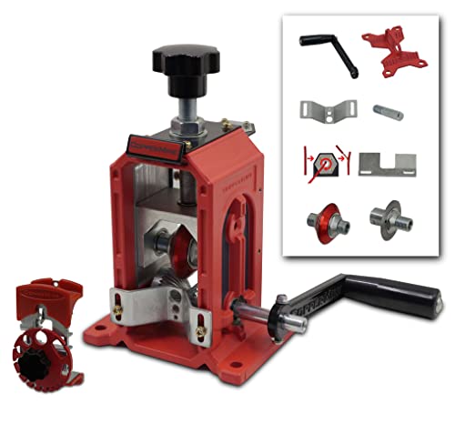 CopperMine Deluxe Manual Wire Stripping Machine Combination Copper Wire Stripper Package Handheld and Hand Crank & Drill Wire Strippers