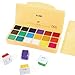 HIMI Gouache Paint Set Jelly Cup 18 Vibrant Colors Non Toxic Paints with Portable Case Palette for Artist Canvas Painting Watercolor Papers, Rich Pigment, 30ml/Cup
